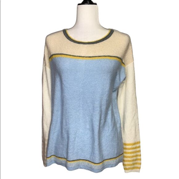 🆕 Caslon Button Back Sweater Seraphina Stripe - Picture 2 of 9